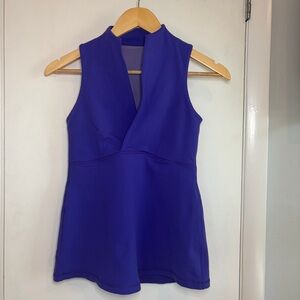 Lululemon Peplum Athletic Tank Top. Size: 8. Color: Periwinkle Blue